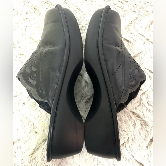 Naot Havana Black Leather Slide Mules Clogs Women’s Size 10 - Picture 3 of 7